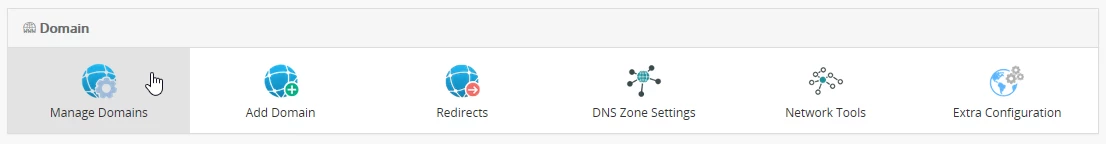 Управління доменами панель webuzo