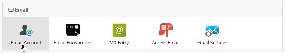 Обліковий запис електронної пошти з панелі Webuzo