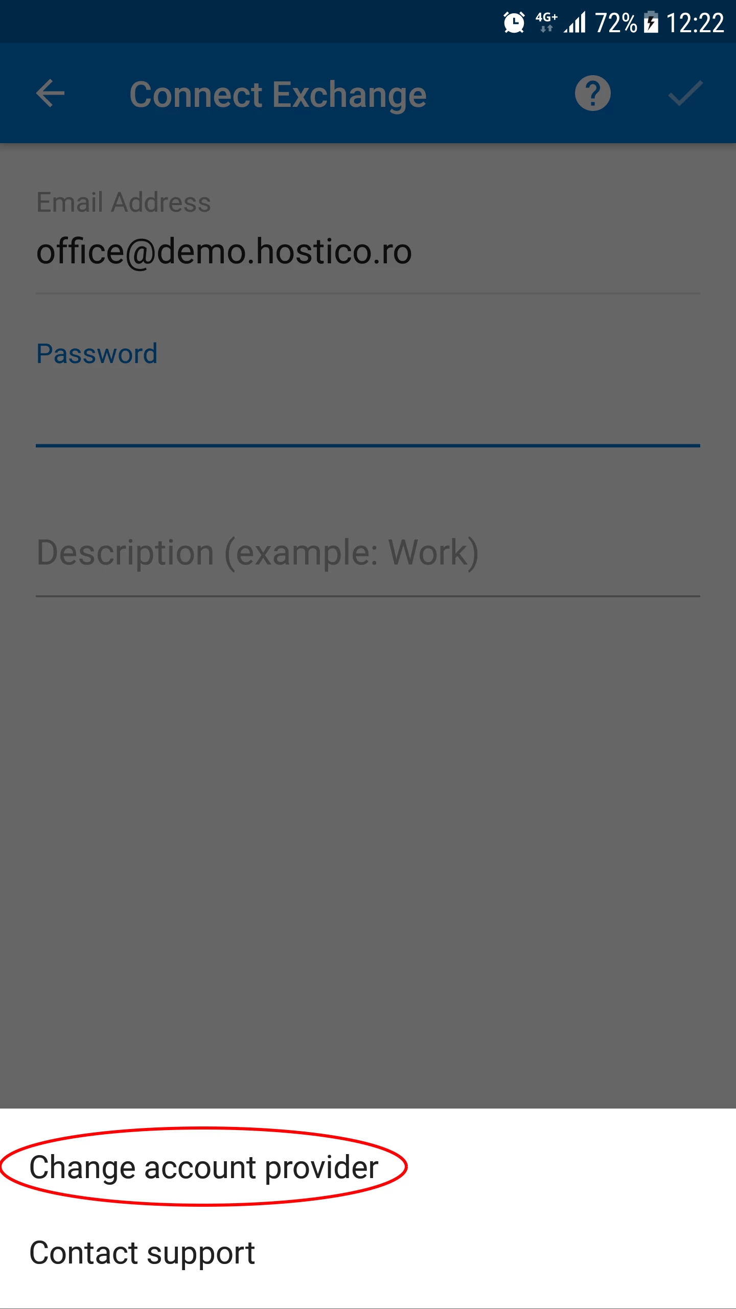 Змінити постачальника облікового запису