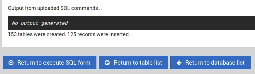 mesaj succes, baza date