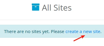 Створення нового сайту