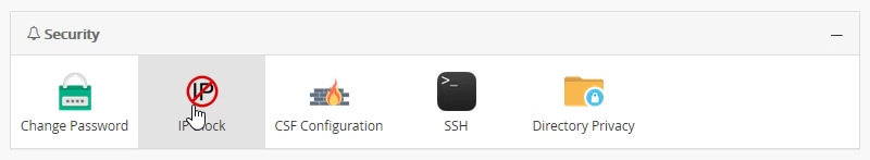 Панель Webuzo IP Блок